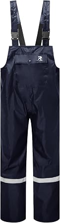 RainRider Bib Rain Pants for Men Waterproof Rain Gear for Women Workwear Bib Overalls Trousers for Fishing