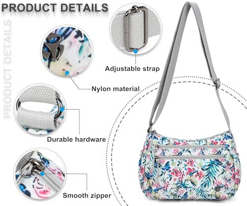 Image of Pealwel Casual Crossbody Bag with Anti Theft Pocket - Women Lightweight Water-Resistant Purse Bag