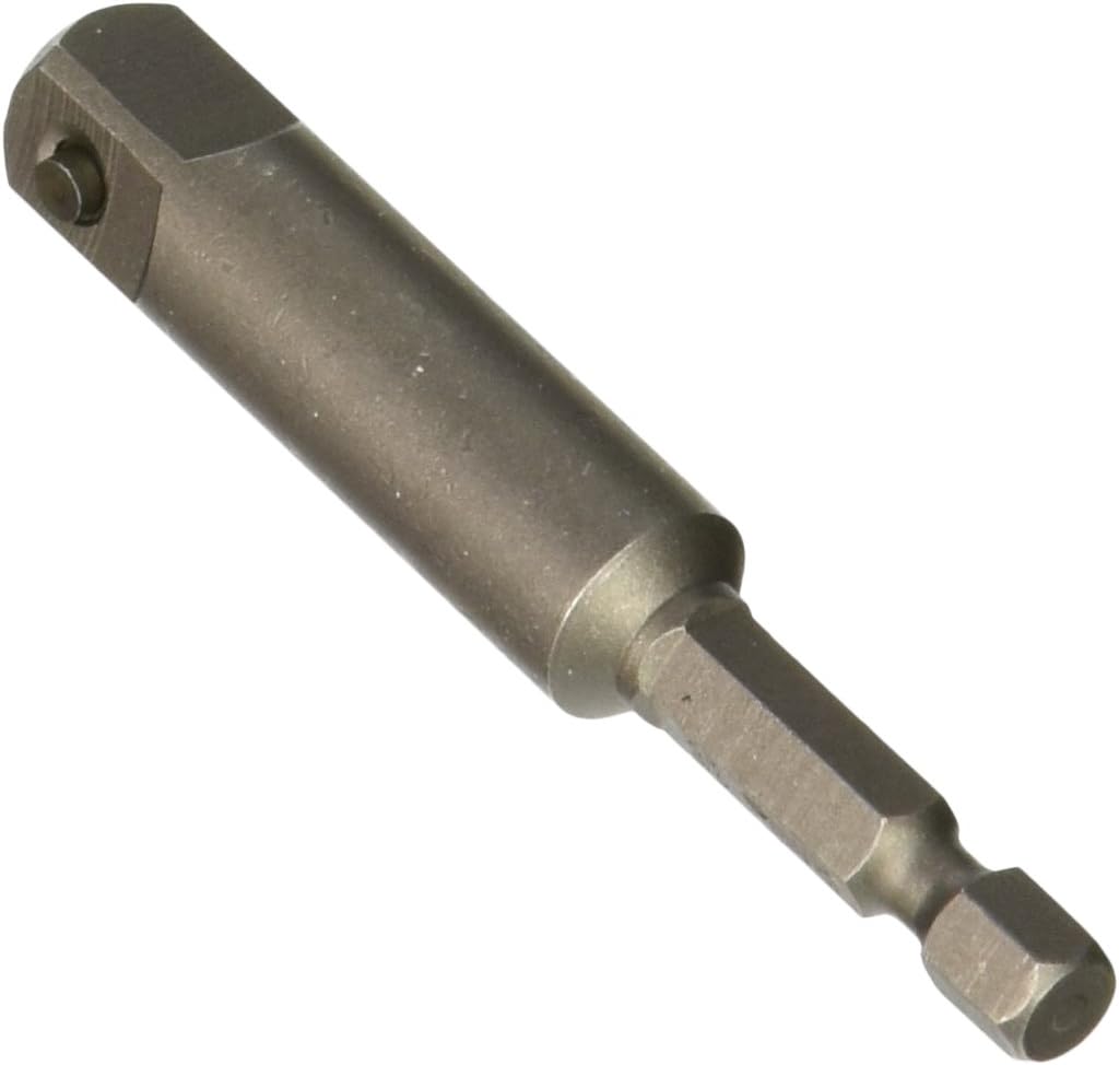 Irwin Tools 93786 Single Socket Adapter with Pin Lock, 3" Power Drill