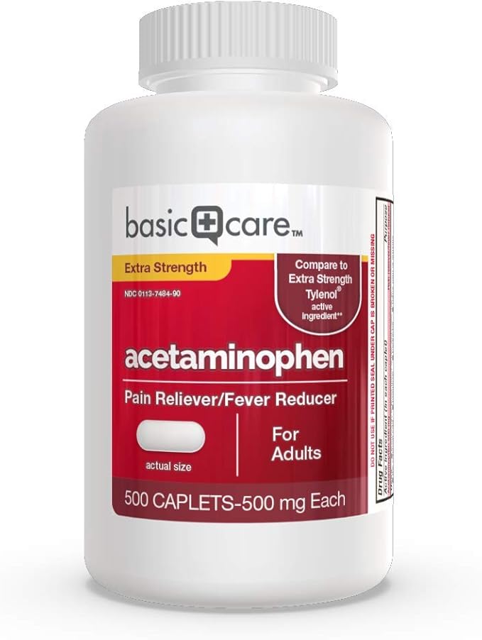 Amazon Basic Care Extra Strength Pain Relief, Acetaminophen
