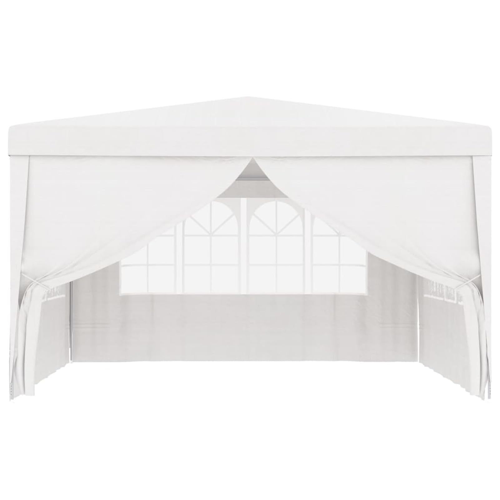 Festnight Carpa Jardín Plegable con Paredes, Carpa para Fiestas 4 x 4 m, Carpa para Fiesta, Gazebo, Cenador Plegable para Camping, Fiestas, Exterior, Color Blanco