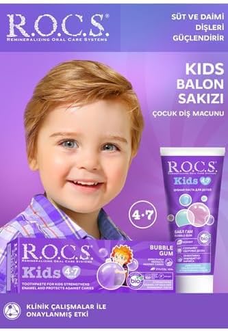 R.O.C.S. Kids Sakız Aromalı Diş Macunu ve Diş Fırçası Seti