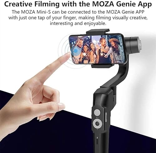 Miniatura 4 de Estabilizador de cardán para smartphone, estabilizador de cardán de mano de 3 ejes, estabilizador de cardán plegable, soporte de teléfono portátil