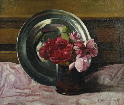 Tableau Nature Morte Roses de Vallotton - Impression Vintage 60x90cm
