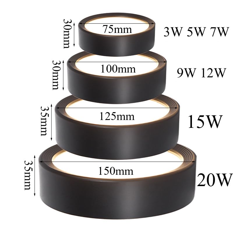 Foco de techo LED ultrafino para ampliar visualmente estancias oscuras con luz de 3W 4