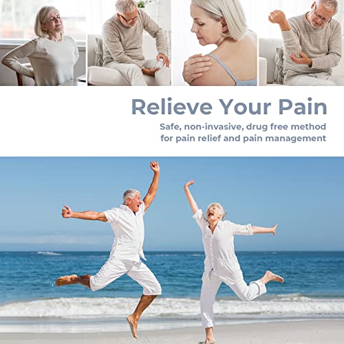 Auvon 4 Outputs H1 Tens Unit 24 Modes Muscle Stimulator For Pain Relief, Rechargeable Tens Ems Machine With Easy-To-Select Button Design, 2X Battery Life, Dust-Proof Bag And 8 Electrode Pads (Grey) #TOP1