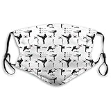 Taekwondo,Face Mask Reusable Washable Masks Cloth for Adult and Kids