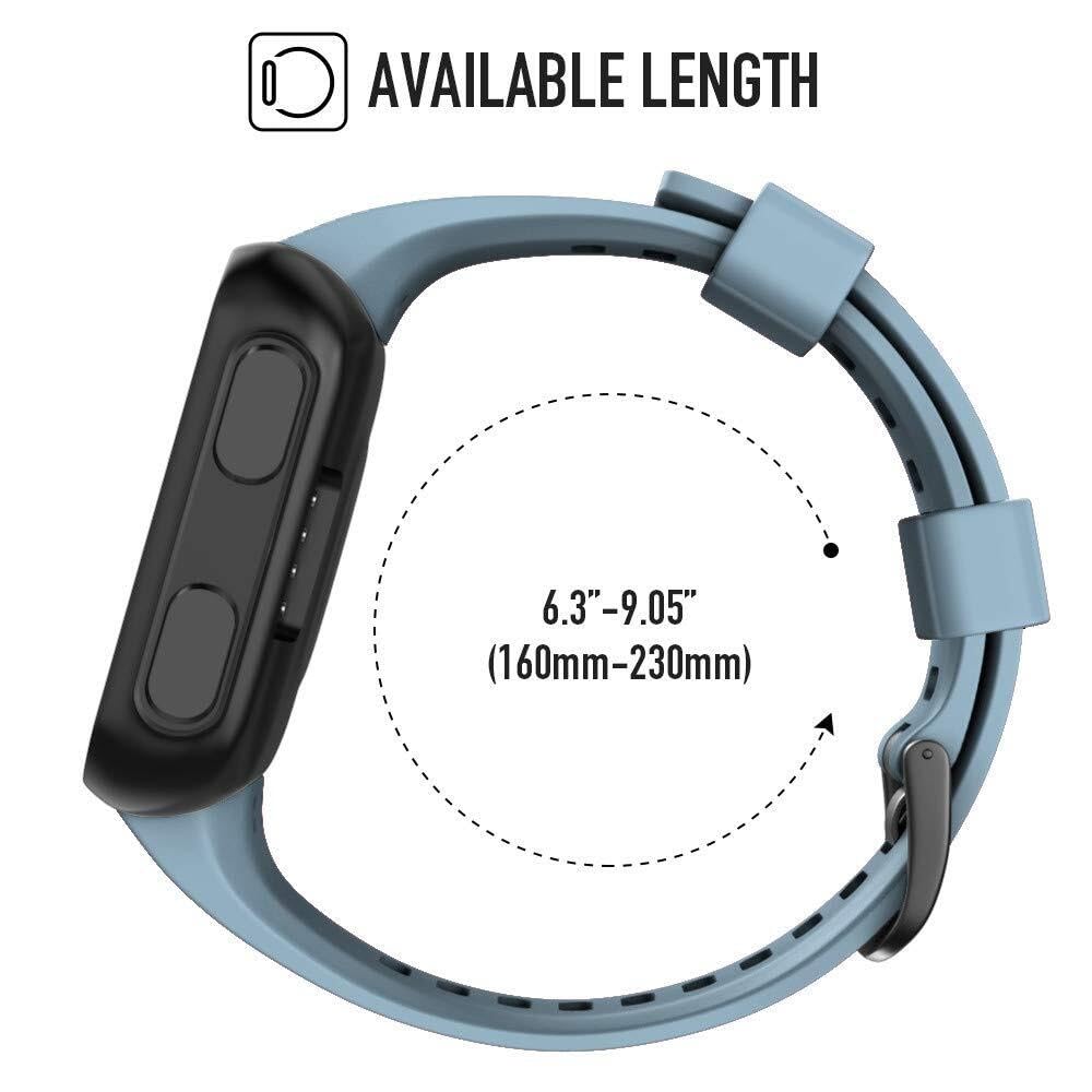 JDIME 2 bracelets de montre de rechange en Silicone souple pour Forerunner 35