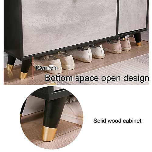Solution de rangement élégante en bois meuble à chaussures fonctionnel - 7