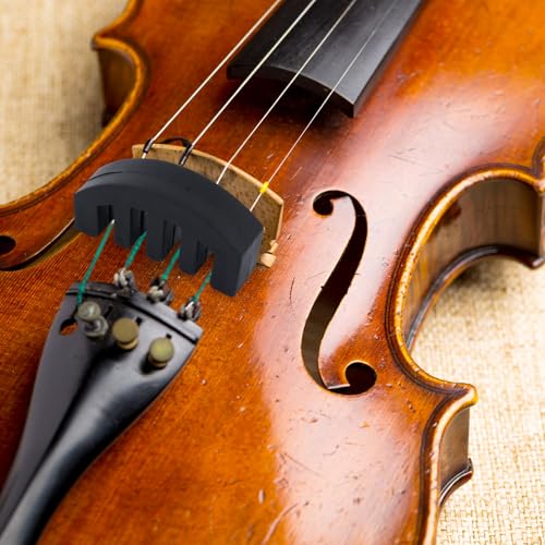 3pcs Violin Mutes, 3 Sizes Premium Hard Plastic Claw Style Violin Mutes Practical Musical Instrument Accessories Cello Viola Silencer Suitable for Daily Practice and Performance (Black) - Thumbnail 6