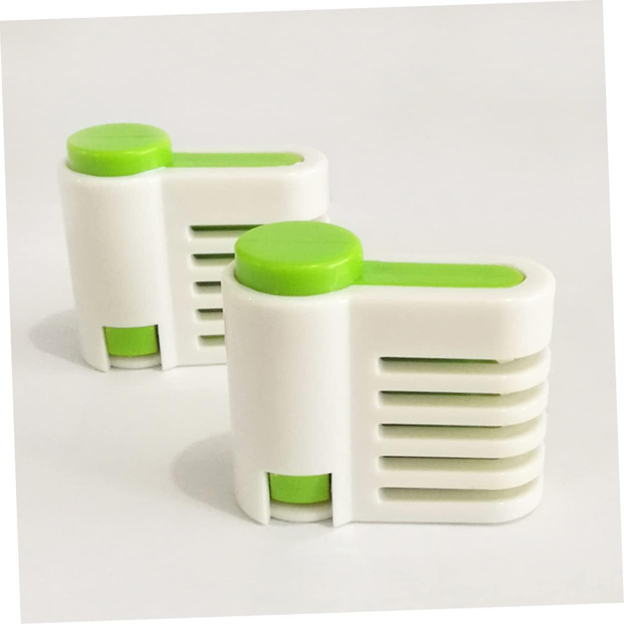 4pcs Adjustable Cake Slicer Diy Leveler Tool for Even Slicing of Cakes and Bread Layers Cutting Guide for Home Baking Green