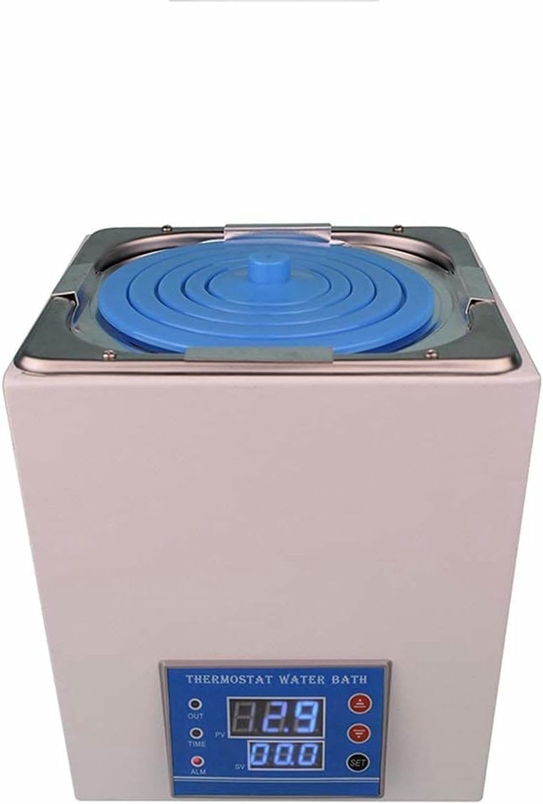 Baño María termostático de Laboratorio con calefacción eléctrica, Revestimiento de Acero Inoxidable de 3,25 L, 100 ℃, resolución de 0,01 ℃, 300 W