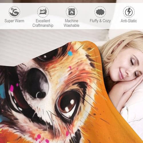 Couverture suricate en flannel douce 130×180cm pour lit et canapé - 4