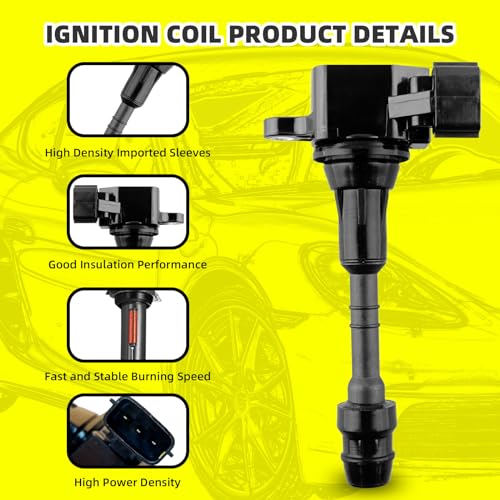 MOAUTO Set of 6 Ignition Coils Pack UF349 22448-8J115 & 6 PCS Iridium Spark Plugs Compatible with Nissan Altima Frontier Maxima Murano NV1500 Pathfinder Quest Xterra, Infiniti I35 QX4 - V6 3.5L 4.0L by MOAUTO - Image 3