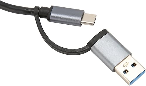 Miniatura 8 de Diyeeni Hub USB C, 4 puertos USB 3.0 Hub con adaptador USB 3.0 a USB C, divisor USB con 4 puertos USB3.0, Plug and Play, para OS portátil aire para