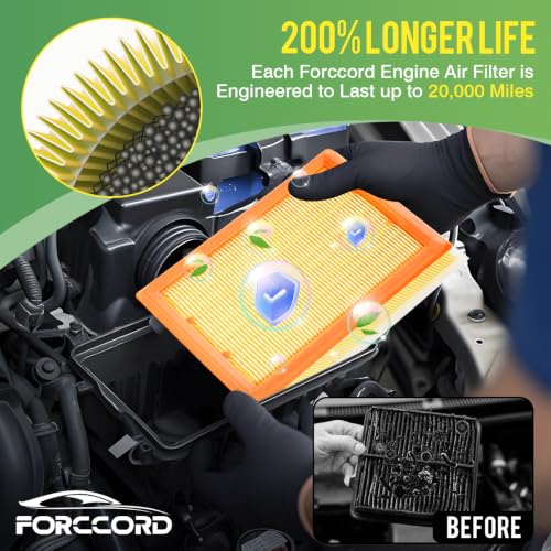 Image of Cabin & Engine Air Filter Kit for BMW X5 2011-18 (3.0T), X6 2008-19 (3.0T) | Replace #CF10936 CUK 2941-2 64316945586 CA11118 13717571355 C28125, Air Filter Combo Replacement Car Accessories