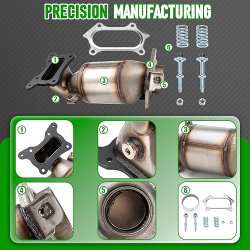 FOMIUZY High Flow Front Catalytic Converter Kit Direct-Fit Honda CRV CR-V 2010 2011 2.4L Replace 641415 by FOMIUZY - Used condition - Image 4