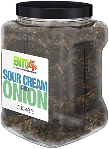 Order in Bulk: One Pound of Cleaned Sour Cream and Onion Flavored Crickets
