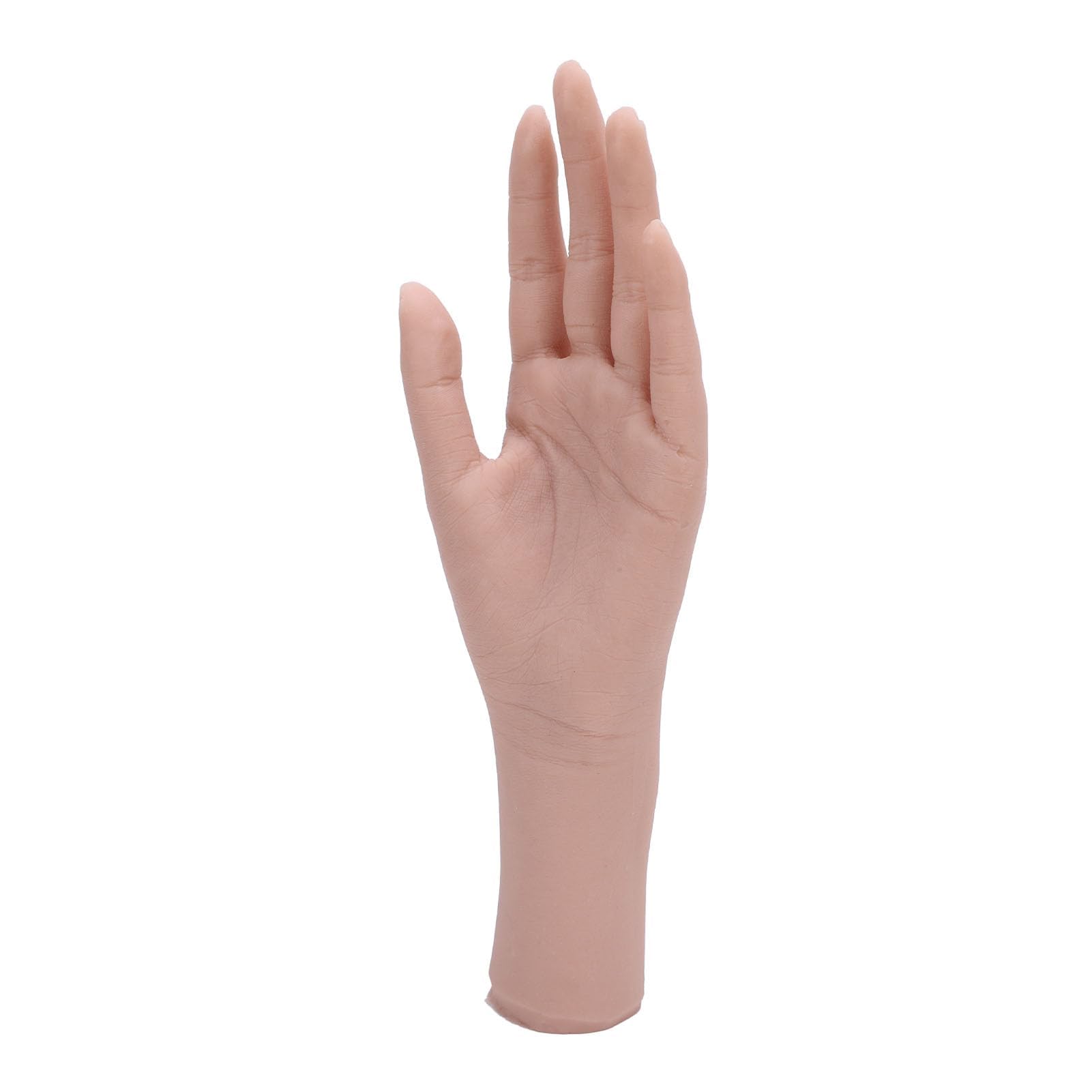 Mano Femminile Realistica in Silicone, Mano Finta per la Pratica di Addestramento del Tatuaggio sull'esposizione di Gioielli, Mano Modello Femminile a Grandezza Naturale per