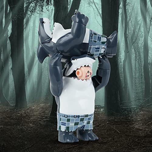 Mooxi-Moc Movie Superheros Sharkman Minifigs Set,Mini Action Figures Shark King Building Block,Made For Movie Fans(2Pcs) #TOP2