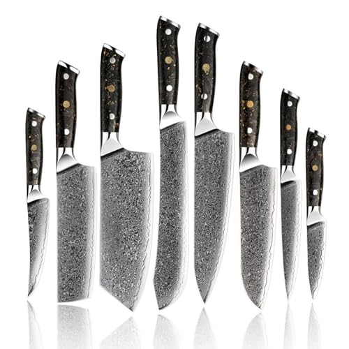Set Cuchillos Cocina 8 Piezas Acero Inox Base