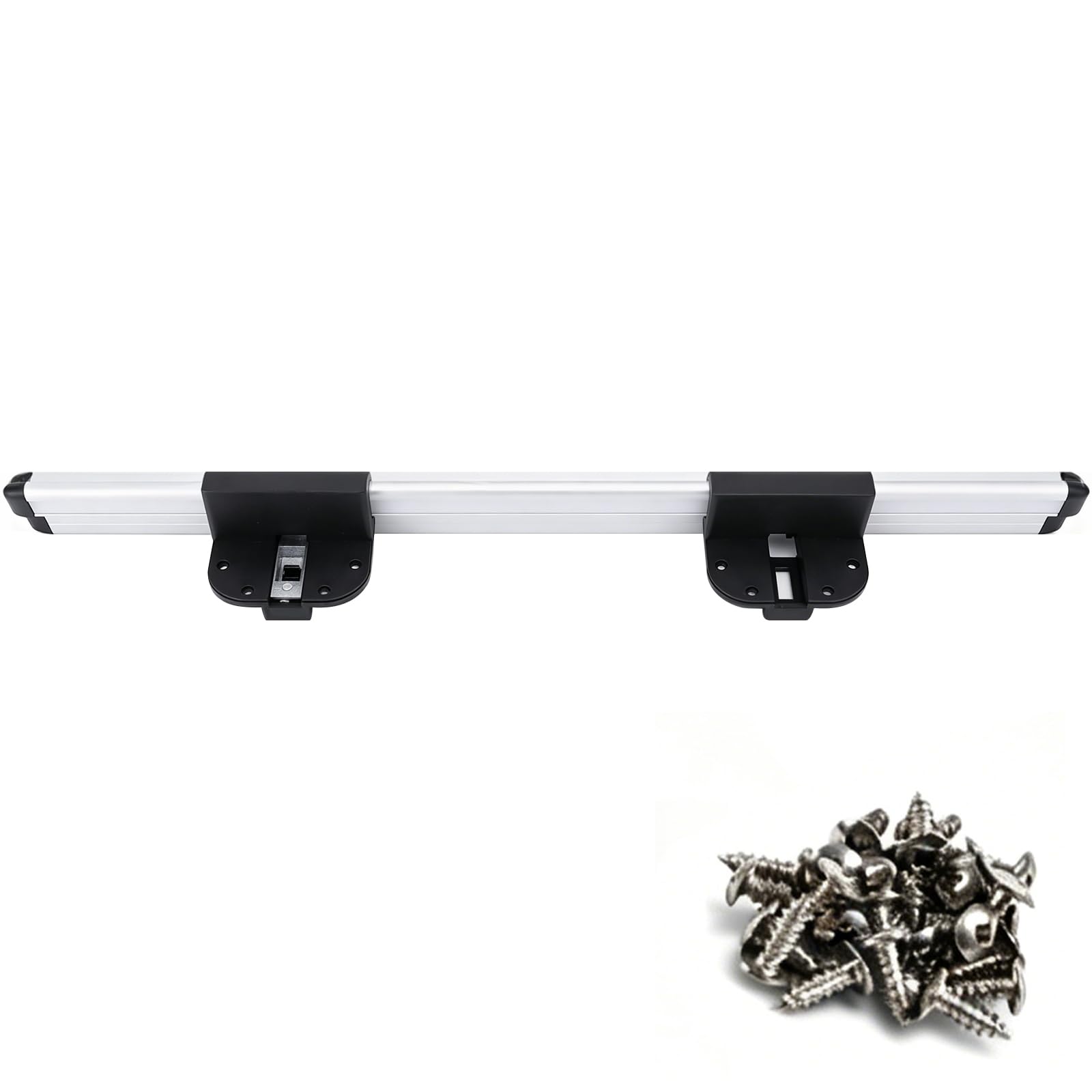 Pata de Mesa Plegable RV y Riel Deslizante, Pata Mesa Camper Plegable de Aluminio con Barra Colgante de 50cm y Clip Soporte De Base De Mesa para Autocaravana Yate Caravana