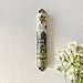 Pasiir Hand Painted Mezuzah, Exquisite Enamel Mezuzah with Star of David and Jerusalem Motifs