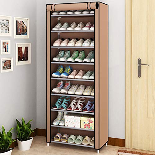Étagère à chaussures colonne meuble de rangement gain de place compact