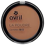 Fácil aplicación. Avril - Polvos compactos, certificado ecológico, 7 g, color cobre