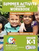 Summer Activity Playground Kindergarten: 12 Weeks of Summer Activities - Math, ELA, Science, Reading and Social Studies 195104827X Book Cover