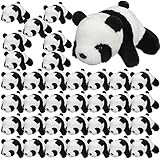 Sotiff 36 Pcs Panda Stuffed Animal Panda Plush Animal Toy 4 Inch Mini Stuffed Animals Small Soft Stuffed Panda Gifts, Jungle Safari Party Favors, Classroom Prizes, Stocking Stuffers for Boys and