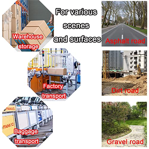 Roulette industrielle robuste en caoutchouc de qualité supérieure avec vis incluses - 6
