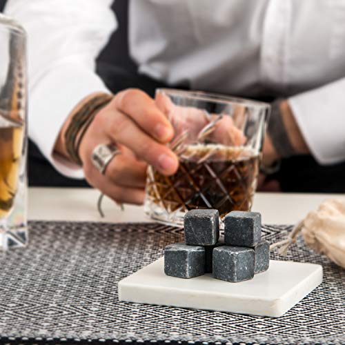 Premium Whisky Stones Gift Set met 12 stuks stenen en tas. Whisky, Bourbon, Cognac, Scotch, Gin, wijndrank. marmer… - Image 8