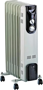 HOMEBASIX CYB20-7 Oil Filled Heater, 600/900/1500-watt