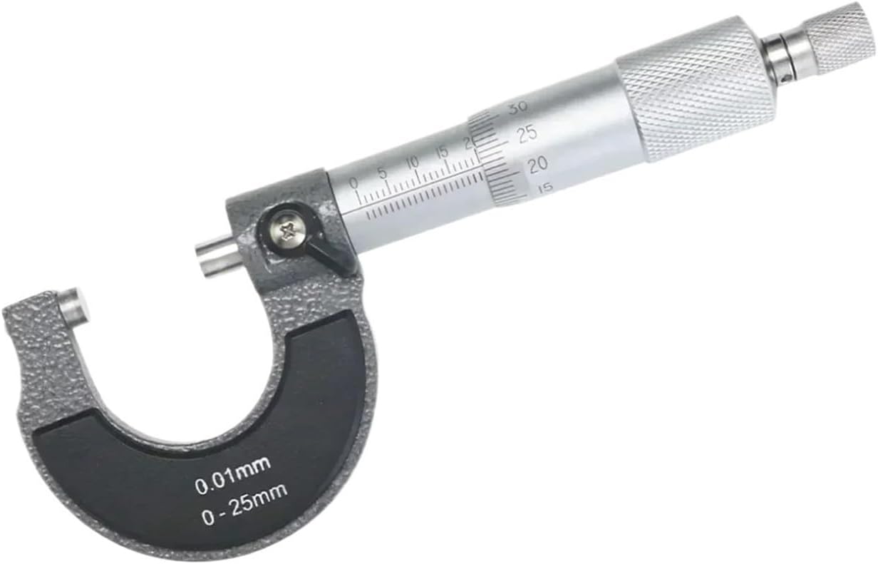 Precise Gauge Micrometer 0-25mm 0.01mm Outside Metric Caliper Measurement Micrometer Tool