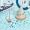SUNNYCLUE 1 Box 3100+Pcs Sea Glass Beads Kit Glass Ocean Beads Glass Starfish Shell Fish Beads Summer Hawaii Ocean Animal Bead Cyan Spacer Loose Beads for Jewelry Making DIY Beading Crafts Supplies #3