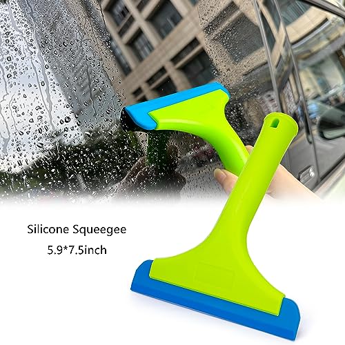 Vehicle Wrap Kit Heat Gun for Vinyl Wrap Window Film Decal, Car Paint Protection Film Kit Tinting Tools With Silicone Squeegee, 9mm Knife Blades, Felt Squeegee, 500ml Empty Spray Bottle,Micro Squeegee - Thumbnail 5