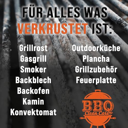 HOTREGA Krustenbrecher Grillreiniger extra stark 1L Konzentrat | Sprengt eingebrannte Krusten | Gasgrill Reiniger | Fettlöser für Grillrost, Gusseisen