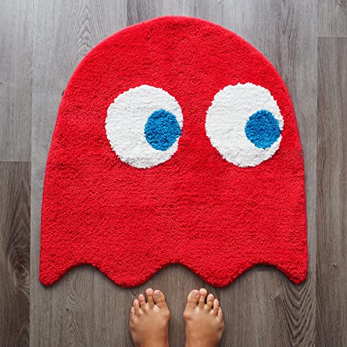 Evovee Red Bathroom Rugs Cute Bath Mat Funny Decor Shower Red Rugs Funky Bedroom Aesthetic Fun Round Preppy Cool Apartment College Novelty Washable Bathmat Game Room Retro