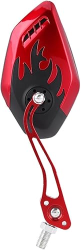 Miniatura 6 de espejos para scooter de 50 cc - Espejos retrovisores de motocicleta, 1 par de espejos universales para motocicleta, scooter de aluminio, con patrón