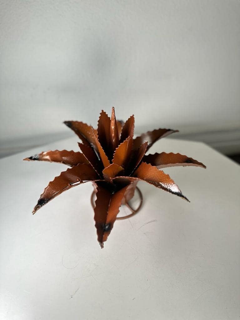 Mini Metal Agave - Garden Art (Copper)