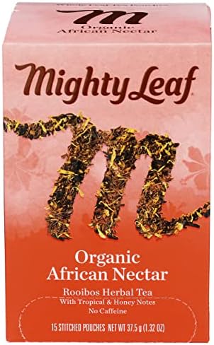 Mighty Leaf Tea Organic African Nectar Hand-Stitched Tea Bags, 15 ct