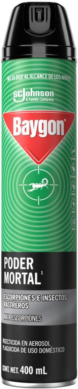 Baygon Poder Mortal Insecticida en Aerosol 400 ml : Amazon.com.mx: Jardín