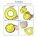XIAKE 2 Pack Hard Hat Sun Shade Full Brim Mesh Neck Sun Shield with Reflective Strips,High Visibility Yellow