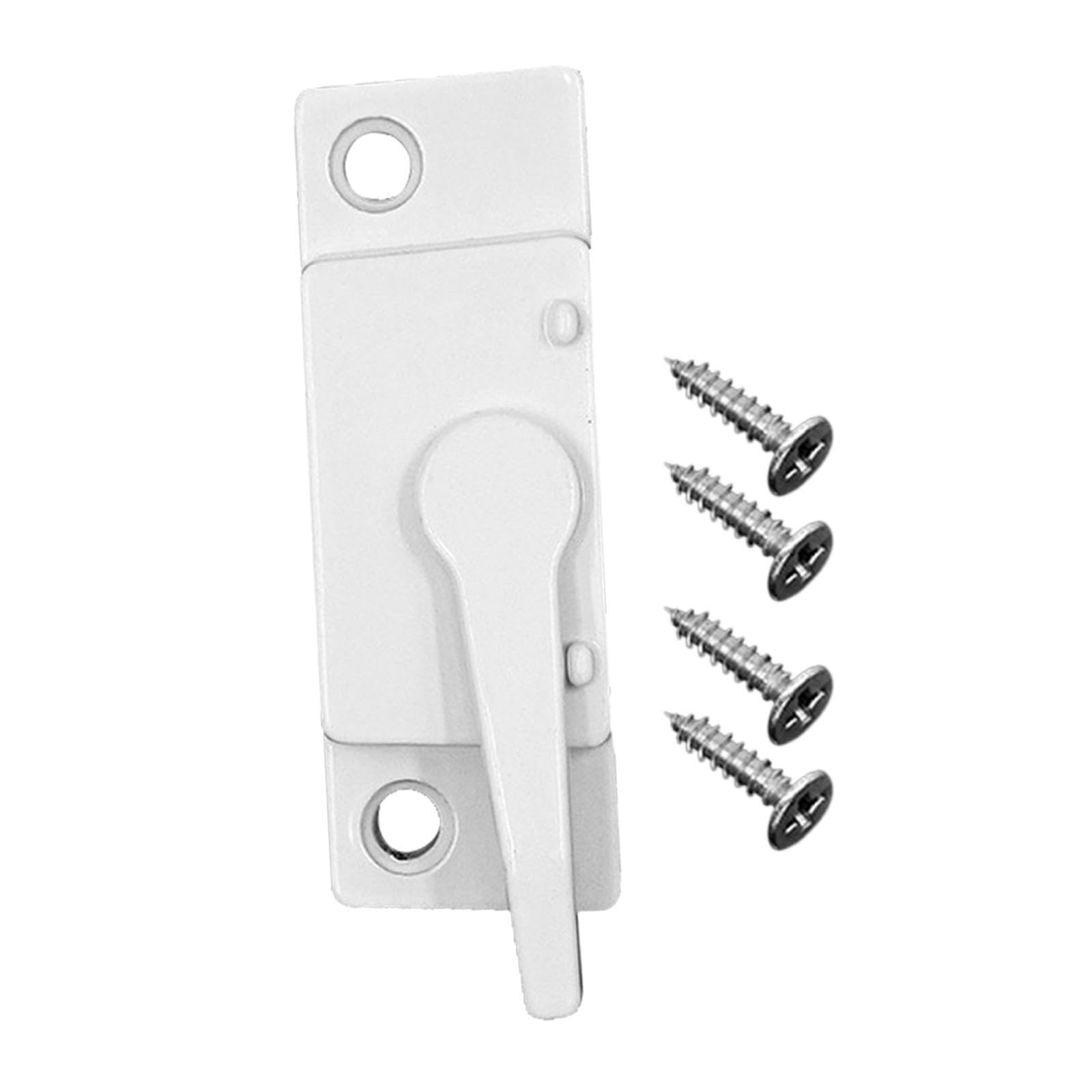 Zambuph White Home Window Sash Locks Heavy Duty Solutions Provide Secure Environment For Kids And Pets Made Of Zinc Alloy Heavy Duty Single And Double Hung Window