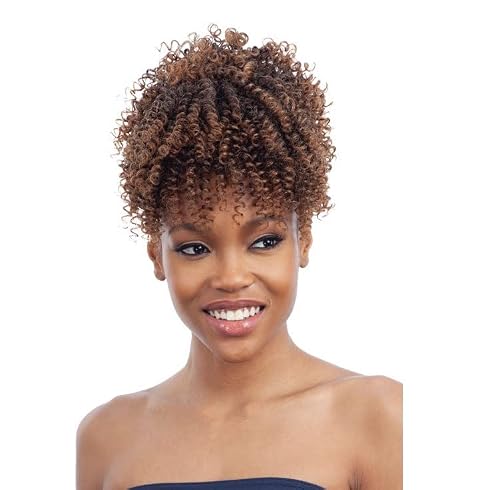 Mayde Beauty Drawstring Ponytail and Bang Coco Dollies (1B)