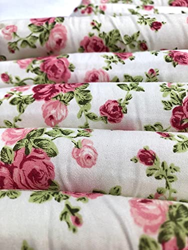 Pack of 5 Quality Padded Clothes Hangers ~ Several Patterns to choose from ... (Rose)