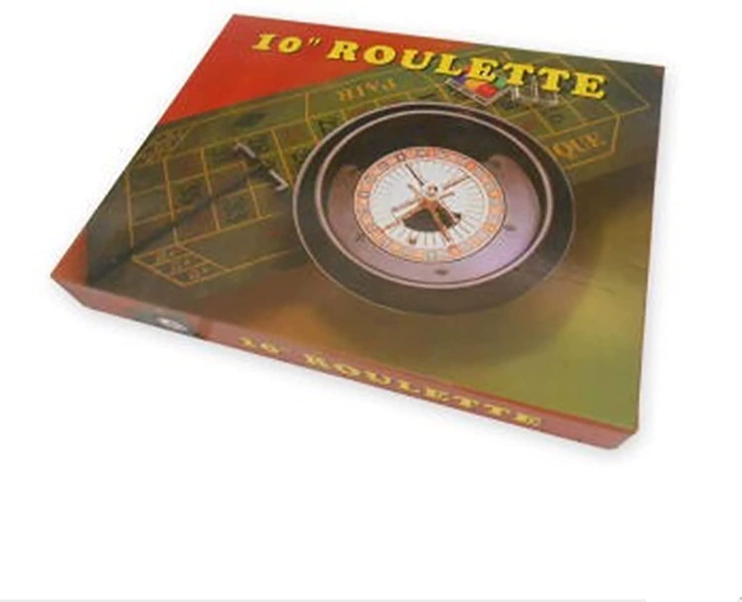 Ensemble De Jeu De Roulette De Casino 10 Pouces, Plateau Tournant De Roulette en Bois, Accessoires De Bureau, Parfait for Une Soirée De Jeu À La Maison Ou Une Fête