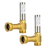 (Pack of 2) EFIELD MH-S-241 Angle Stainless Steel Water Hammer Arrestors, 3/4 Inch Swivel FHT x 3/4 Inch MHT,(HAMMER018-2PCS)