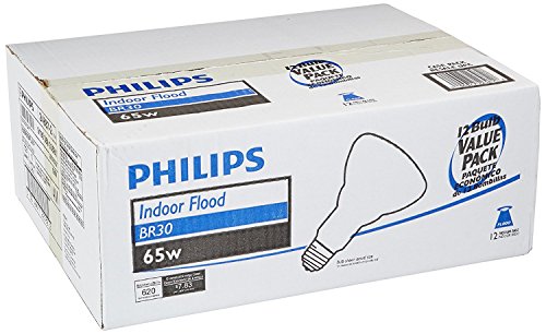 Philips Br30 Indoor Dimmable Flood Light Bulb, 620 Lumen, Soft White Light (2710K), 65-Watt, E26 Base, 12-Pack #TOP1